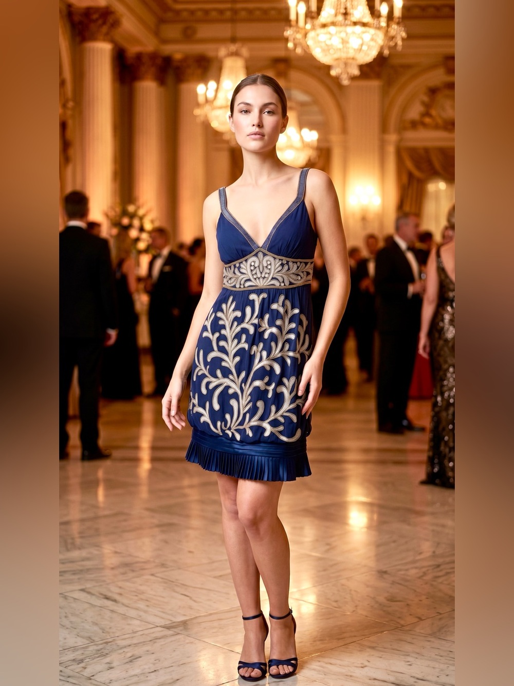 Sue Wong silk Beaded dress size 6.